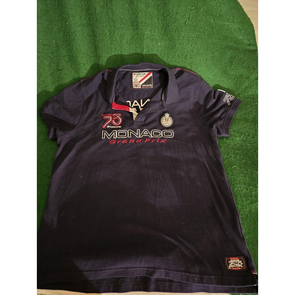Club Monaco Grandprix Edition 73 Short Sleeve Polo Shirt Men's XXL (LOC-84)